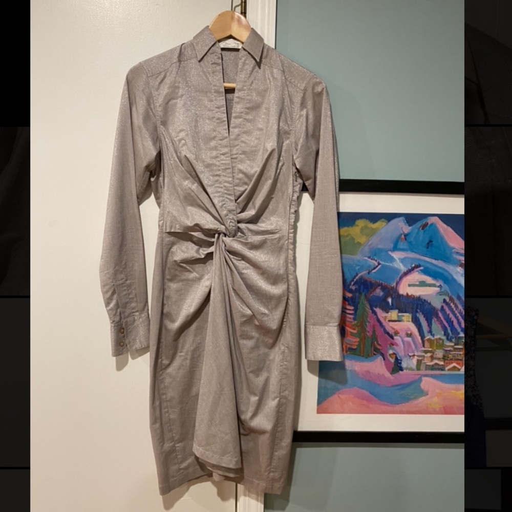 SOLD!!! Beauty Mark by Byron Lars Twist Knot Dress sz 4